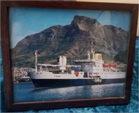 M - ST HELENA FREIGHTER PHOTO FRAMED (L94)