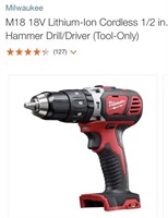 Milwaukee 1/2" Drill/Driver Tool Only