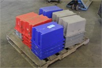 (22) Plastic Storage Bins, Approx 18"x11"x8"