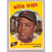 1959 Topps Crease Free Willie Mays