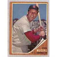 1962 Topps Crease Free Stan Musial