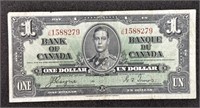 Canada 1937 One Dollar Bill!