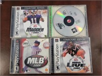 FOUR SPORTS PLAYSTATION VIDEO GAMES