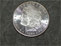 1880 S Morgan SILVER Dollar UNC to me U Grade