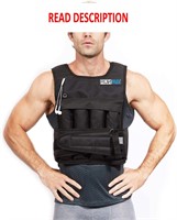 RUNmax Weighted Vest 40LBS Black