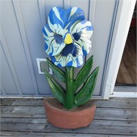 Huge Chainsaw carved flower