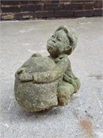 Cast Stone Americana Figure Hugging Watermelon