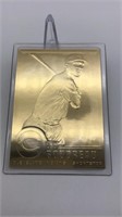 Lou Boudreau 22kt Gold Baseball Card Danbury Mint