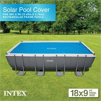 $49 Solar Pool Cover for 18' x 9' Frame