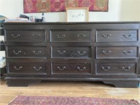 Antique 9 drawer dresser