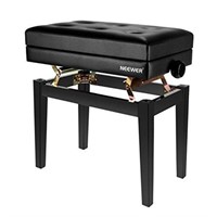 Neewer PU Leather Adjustable Piano Bench with Wate