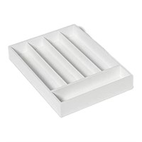 5 Compartment Drawer White