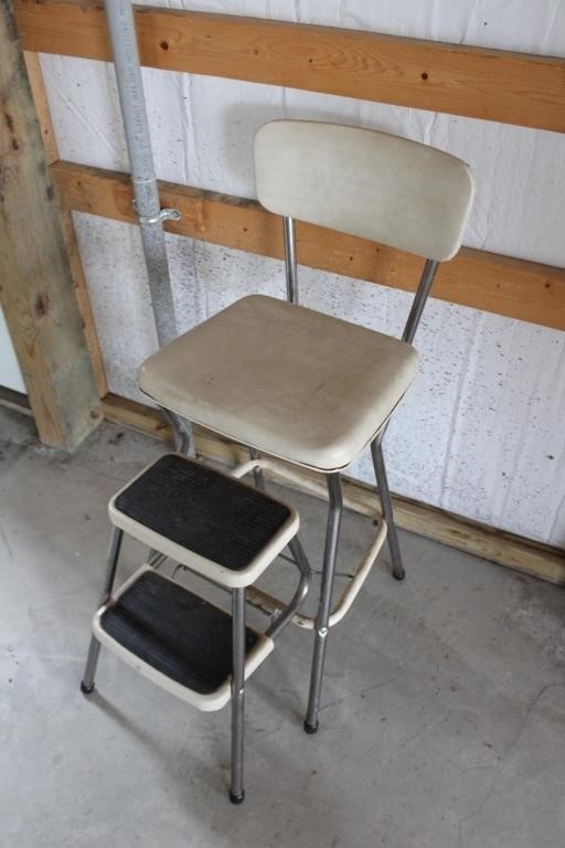 Retro Counter Chair/Step Stool