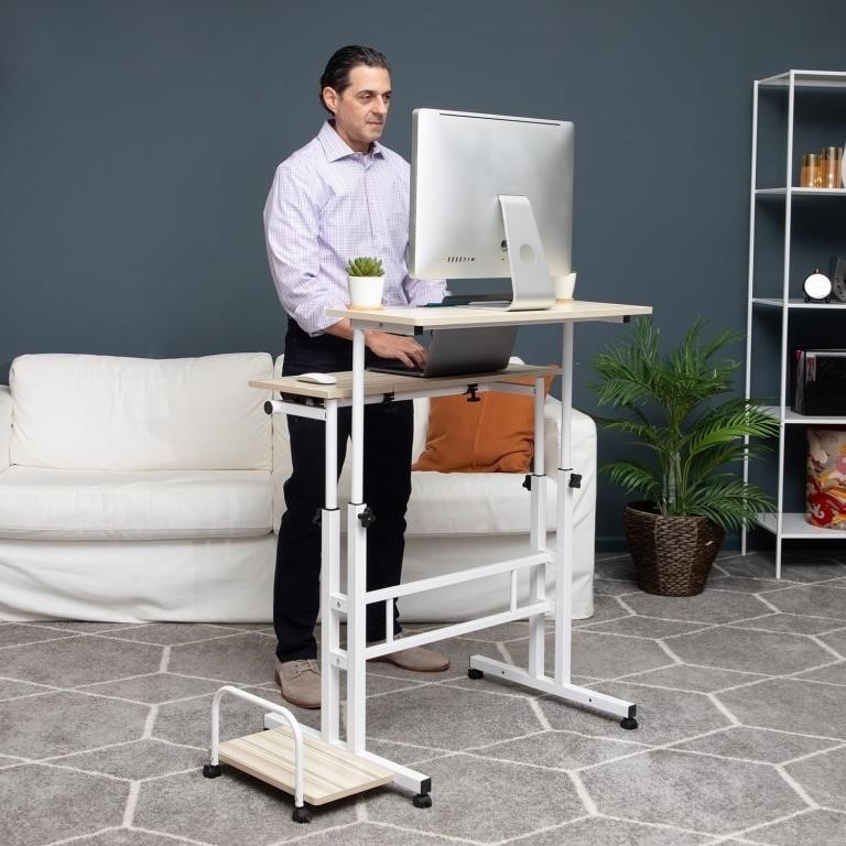 New Mind Reader Standing Desk X-Large White