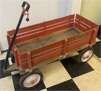 Vintage Radio Flyer Town & Country Red Wagon