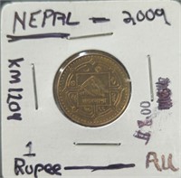 Uncirculated 2009 Nepal coin