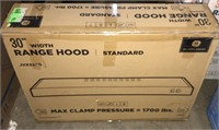 30” wide GE range hood