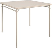 Coscoproducts 14696ant1e Vinyl Top Folding Table,