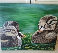 F5) Beautiful 16x20 duck painting
