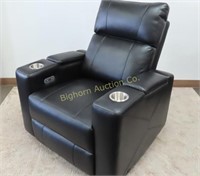 Abbyson Black Theater Power Recliner Chair