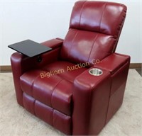 Abbyson Rider Red Theater Power Recliner Chair