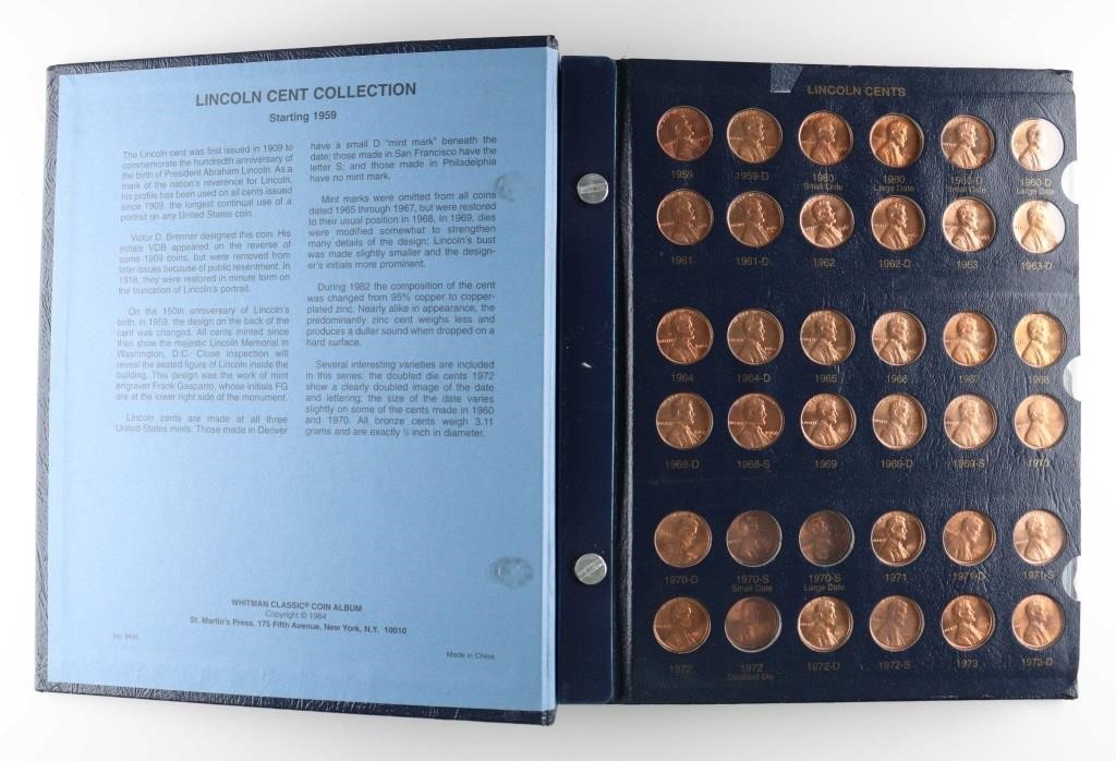 LINCOLN PENNY COLLECTION IN BOOK