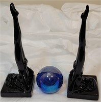 Gorgeous 1920's Art Deco Nude Heavy Bookends