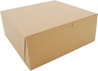 SCT Kraft One-Piece Bakery Boxes  10 x 10 x 4