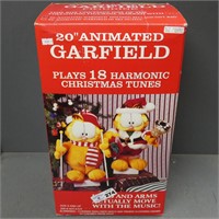 20" Animated Garfield Christmas Figurines