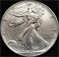 1992 1oz Silver Eagle BU