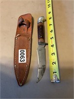 Western Knife & leather sheath