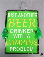 Metal Beer/Camping Sign