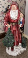 Vintage Resin Tall Santa Figurine, Children & Toys