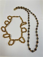 LOT OF 2 GLASS BEAD NECKLACES - 1 IS JOAN RIVERS