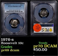 Proof PCGS 1976-s Roosevelt Dime 10c Graded pr69 d