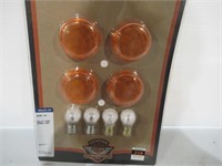 H.D Bullet Amber Lense Kit 4pec with Bulbs