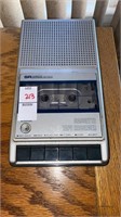 SR   cassette tape recorder