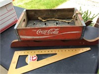 Very cool Coca-Cola crate made into a sled