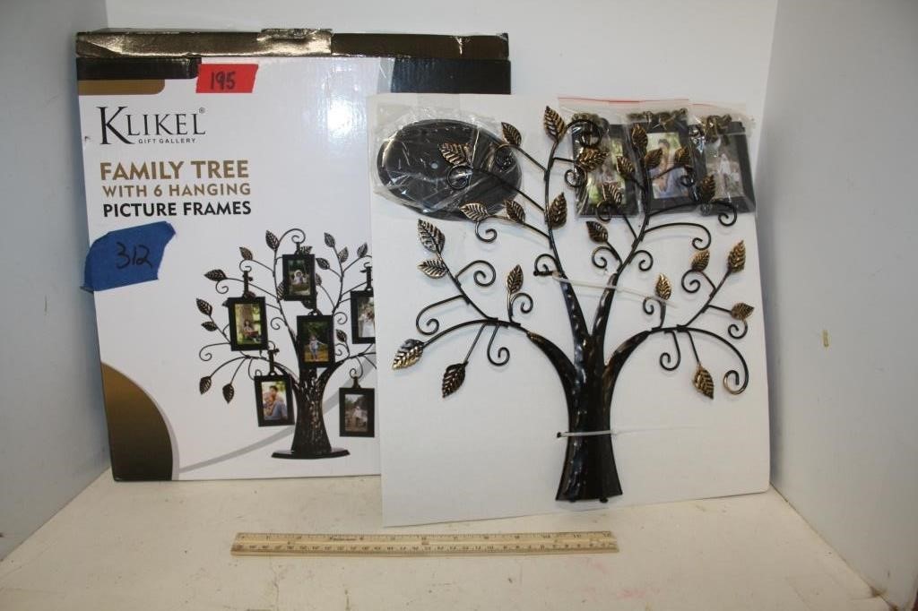 Klikel Gift Gallery Family Tree w/6 Hanging Frames