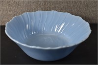 Jeannette Delphite Blue Swirl Bowl
