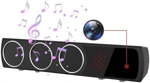 $109 Hidden Spy Cam w/Bluetooth Speakers