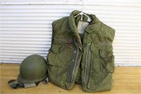 Vietnam era flak jacket & helmet