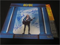 ACDC Band Signed Record Album w/Coa