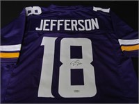 Justin Jefferson Vikings signed Jersey w/Coa