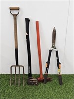 PITCHFORK, TRIMMERS, AXE & SPLITTER AXE