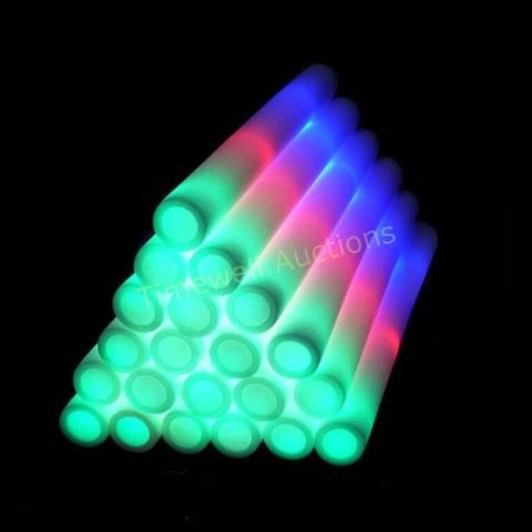 50 Pcs LED Foam Glow Sticks - Party Supplies