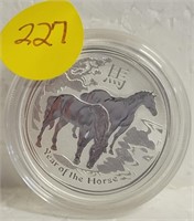 2014 YEAR OF THE HORSE AUSTRALIAN 50 CENT SILVER R