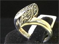 Sterling MarcSite ring, size 8.5