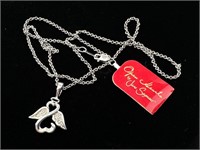 Sterling Jane Seymour Open Hearts Pendant Necklace