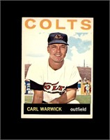 1964 Topps #179 Carl Warwick EX to EX-MT+